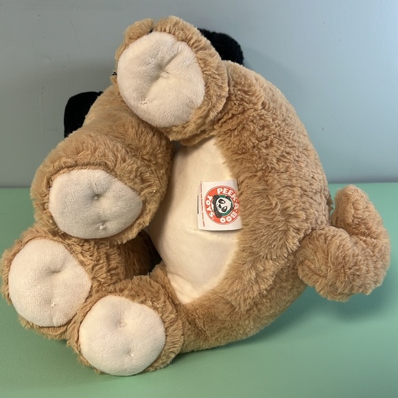 Peek-A-Boo Toys Plush Stuffed Pug Dog with Red Collar, Size 13”, Kid plush toy - Picture 5 of 8